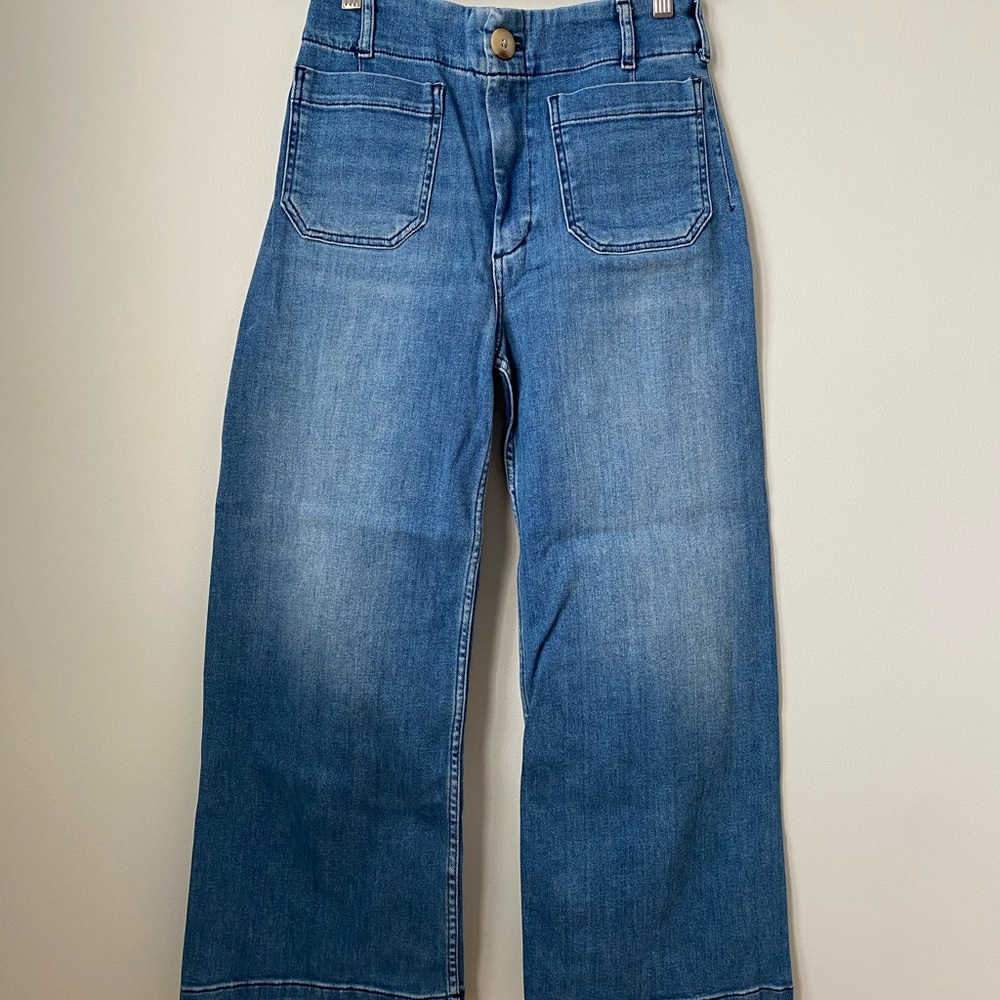 Anthropologie Maeve Colette Cropped Denim